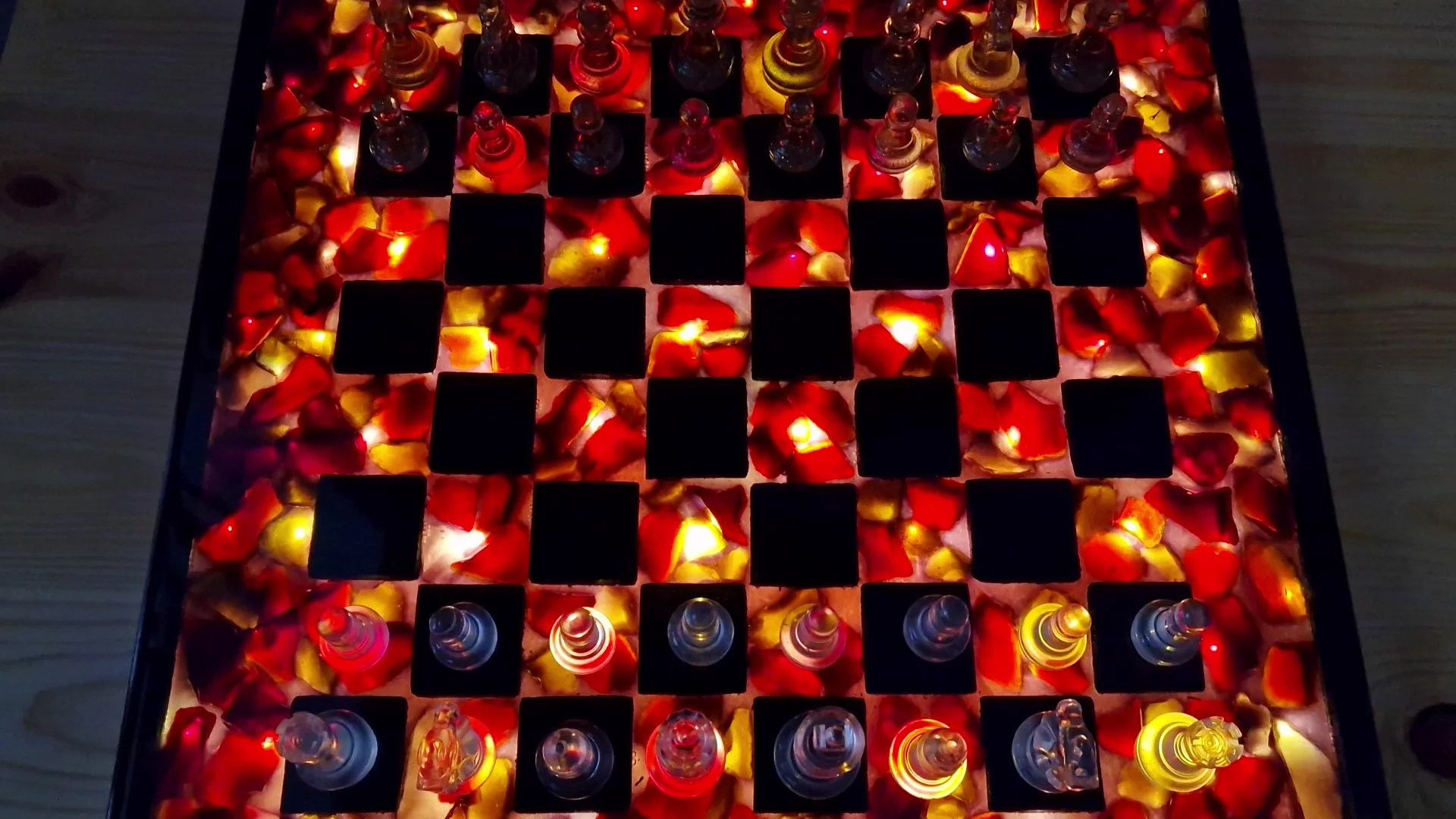Lava Chess of Epoxy and Wood Floating Effect - Image 10