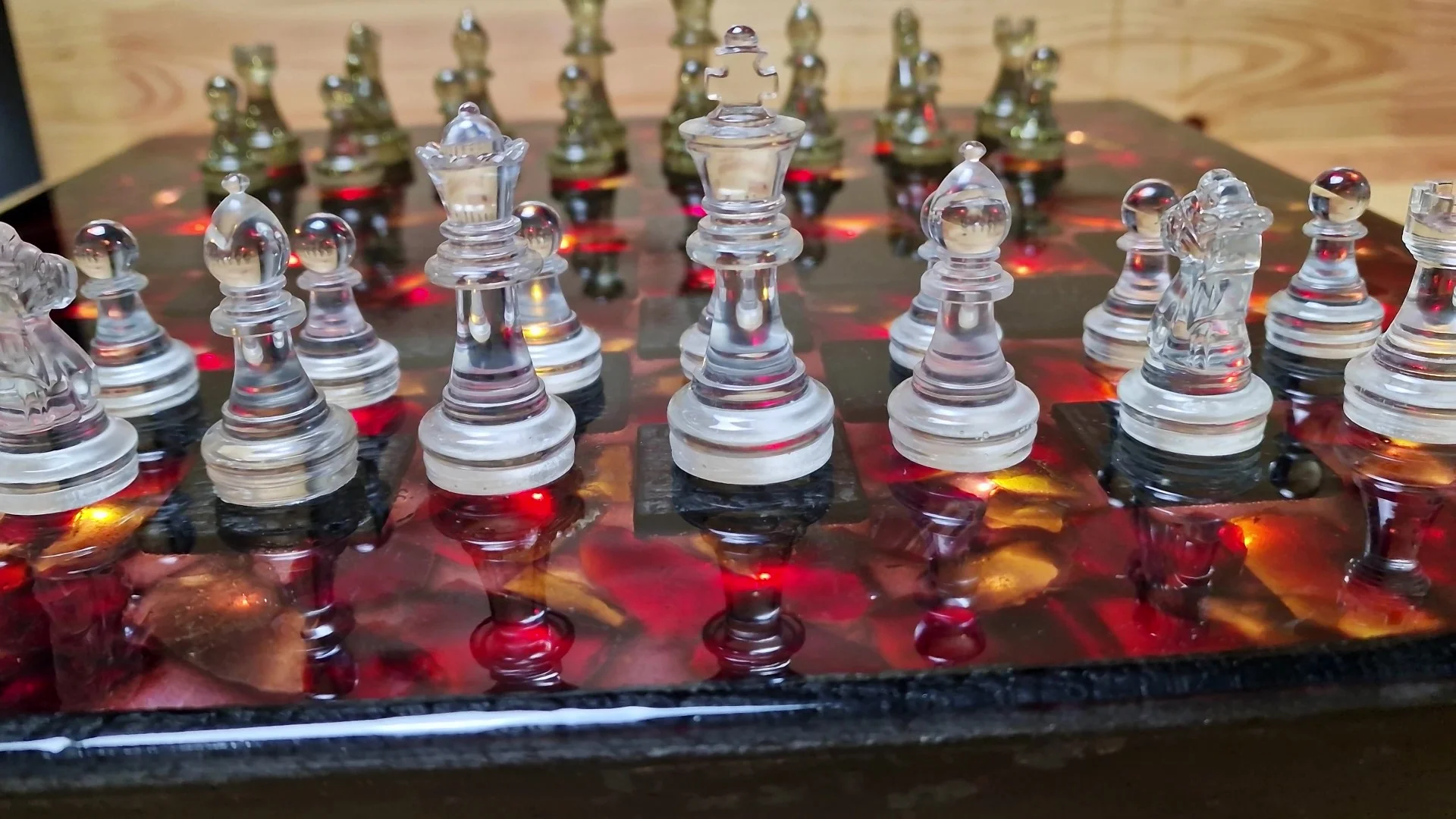 Lava Chess of Epoxy and Wood Floating Effect - Image 13