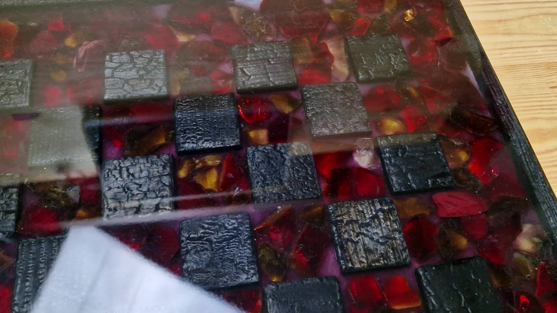 Lava Chess of Epoxy and Wood Floating Effect - Image 16