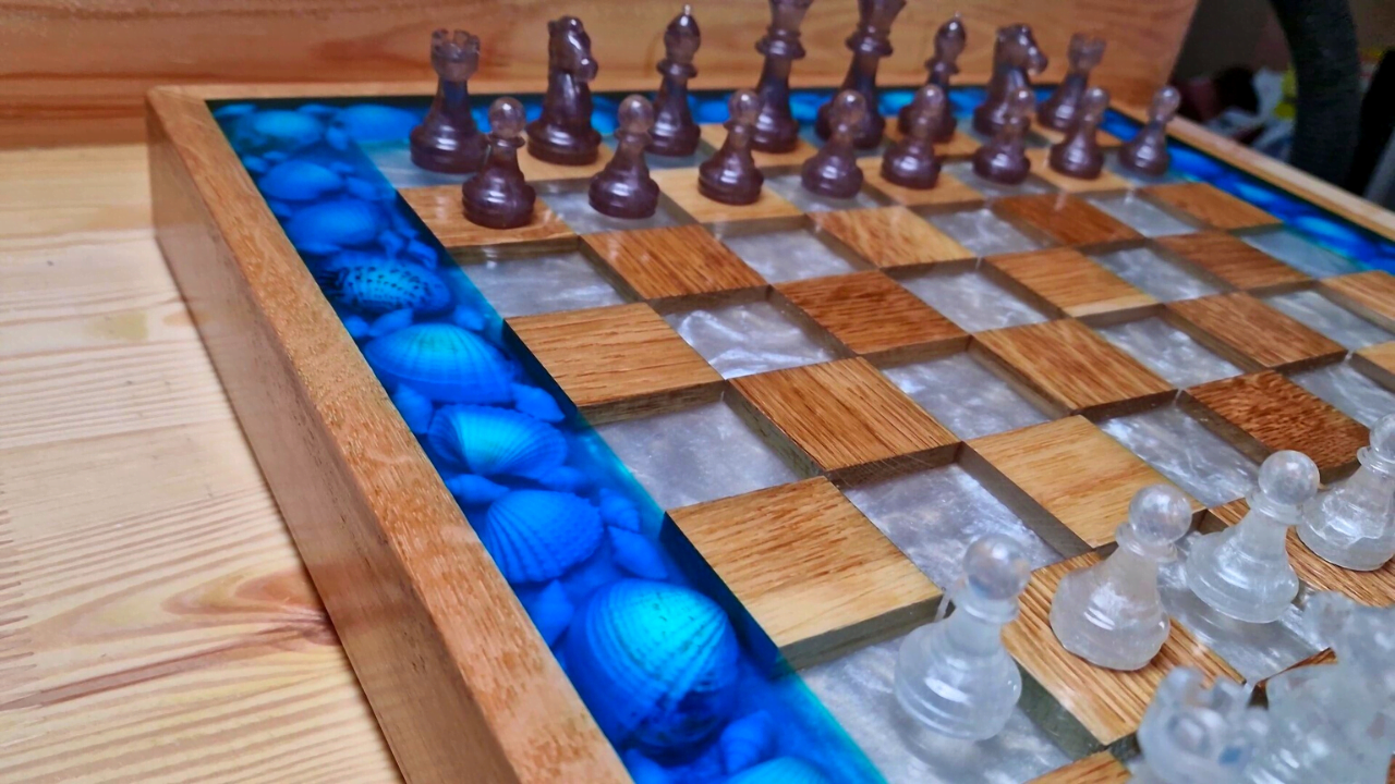 Wood Resin Chess Set