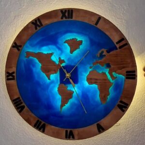 World Clock Laser cut file