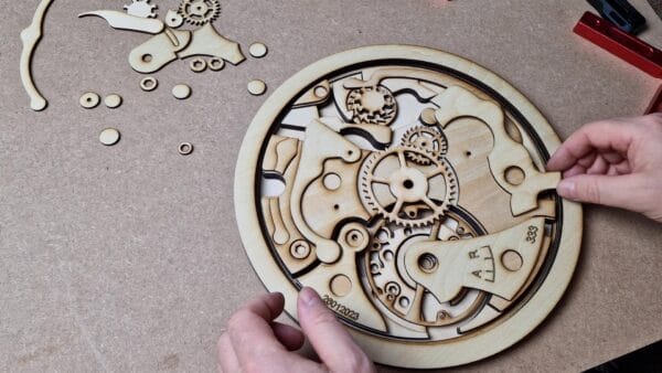 Gears and Clock.  Laser cut file - Image 3