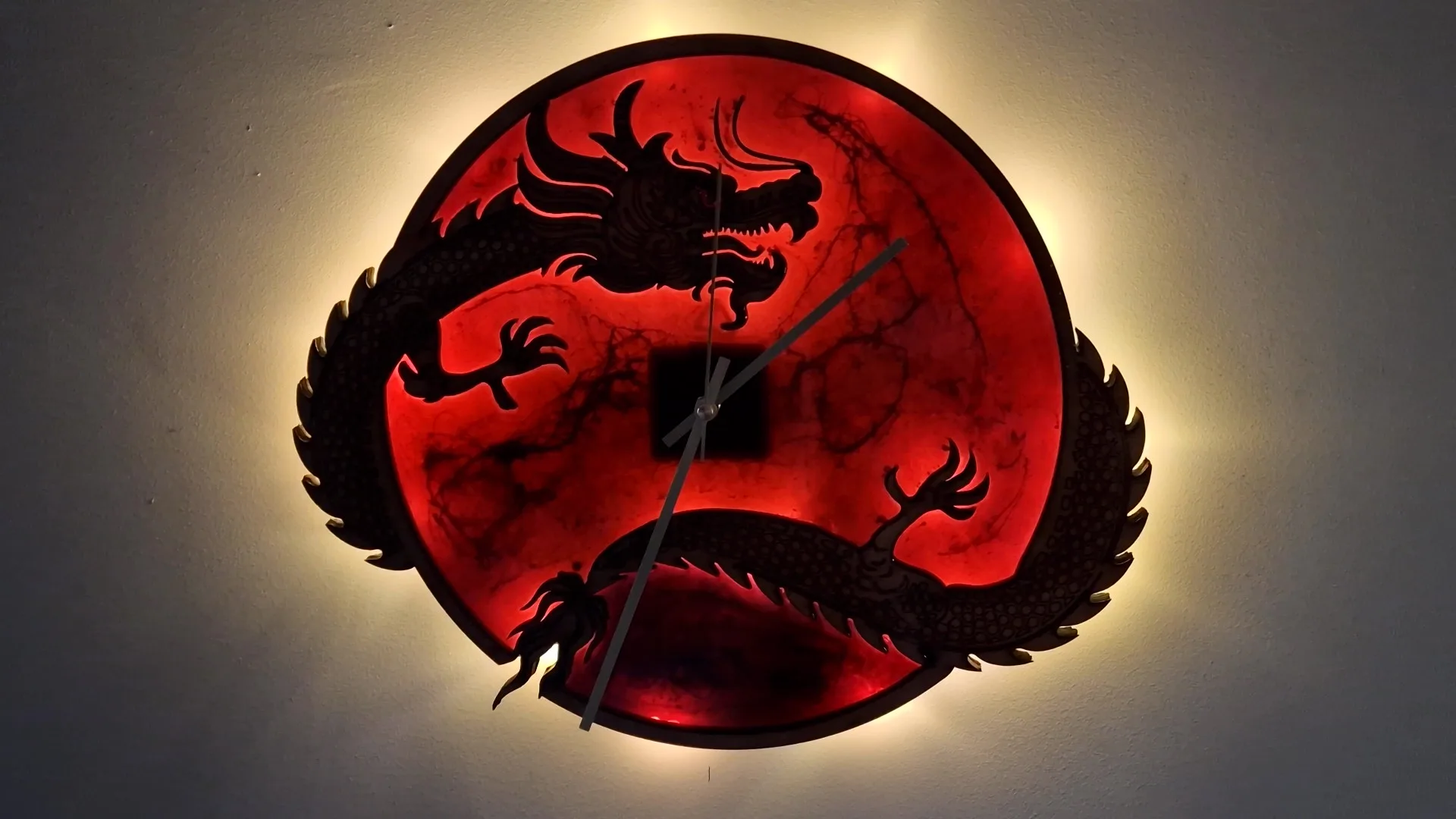 Clock Dragon Laser cut file - Image 2