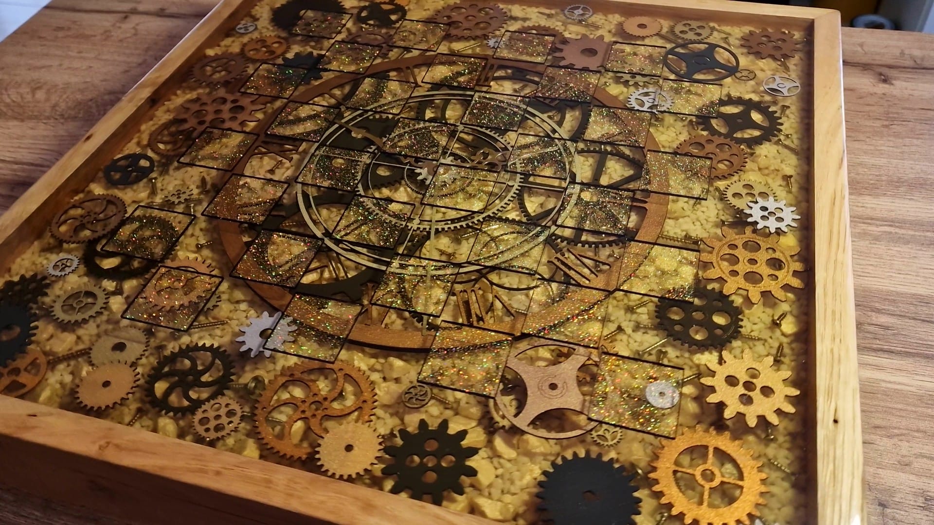 Clock+Chess+Gears Laser cut file - Image 2